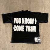 Hearujoy Retro New Letter Patchwork Harajuku Women T Shirts Y2k Gothic Men Casual Hip-hop T-shirt Oversized Loose Black Casual Streetwear